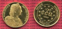 Belgien, Belgium 100 Ecu Gold 1 Unze Belgien 100 Ecu Maria Theresia 1989 1 Unze Feingold