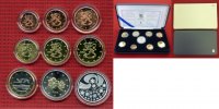 Finnland, Finland KMS Euro mit Silbertoken Finnland 2003 KMS Euro 1 Cent bis 2 Euro mit Silbertoken PP