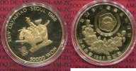 Korea, Süd Korea, Southern Korea 50000 Won Goldmünze 1 Unze Süd Korea 1987 50000 Won Antiker Reiter Gold XXIV Olympiade Seoul 1988