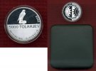 Slovenien 5000 Tolarjev Silbermünze Slowenien 5000 Tolarjev 2005, Falke mit Box