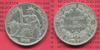 Französisch Indochina Piastre de Commerce Französisch Indochina 1908 Piaster Silber 