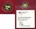 Deutschland BRD 20 Euro Goldmünze 1/8 Unze Deutschland BRD 20 Euro Gold 2013 F Wald Kiefer Stgl. 1/8 Unze m. Zertifikat
