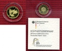 Deutschland BRD Germany FRG Angebot 20 Euro Goldmünze 1/8 Unze Deutschland BRD 20 Euro Gold 2013 G Wald Kiefer Stgl. 1/8 Unze m. Zertifikat
