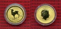 Australien, Australia 25 Dollars Goldmünze Australien 25 Dollars 1/4 Unze Lunar 2003 Jahr der Ziege Year of the Goat