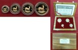 Südafrika, South Africa 1/10, 1/4, 1/2 & 1 Unze Krügerrand Gold Süd Afrika 2001 Krügerand Set, 4 x Gold 1/10, 1/4, 1/2 und 1 Unze Krügerrand PP