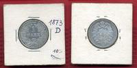 Kaiserreich 1 Mark Silbermünze 1 Mark Silber, 1873 D