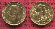 England Great Britain UK Süd Afrika Sovereign Goldmünze England 1927 SA Sovereign England Goldmünze Georg VI. für Süd Afrika