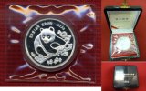China Volksrepublik, PRC München Coin Show Panda Silber Medaille München Munic Coin Show Panda 1994 mit Originalbox + Zert.