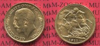 England Great Britain UK Sovereign Goldmünze England 1911 Sovereign England Goldmünze Georg VI.
