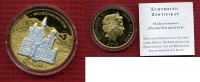 Cook-Inseln, Cook Islands 1 Dollar Skulpturmünze Cook Inseln 2010 1 Dollar Kupfer vergoldet Schloss Neuschwanstein Skulpturmünze