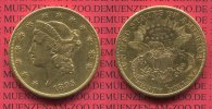 USA 20 Dollars Goldmünze Double Eagle USA 20 Dollars Liberty, Frauenkopf, Double Eagle 1895 S Gold,