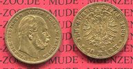 Preußen, State of Prussia German Empire 10 Mark Goldmünze Kursmünze Preußen 10 Mark Gold 1880 A J. 245 Wilhelm I.