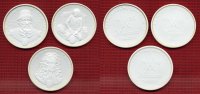 Deutschland 3 Porzellanmedaillen Deutschland 3 Medaillen Porzellan Weiss Meissen Thaler
