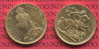 Großbritannien, England, UK, Great Britain Sovereign Goldmünze England 1892 Sovereign Goldmünze Victoria