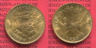 Chile 100 Pesos 10 Condores Goldmünze Chile 100 Pesos, 10 Condores, 1955 Goldmünze prfr-stgl.