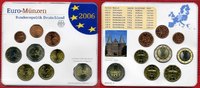 Deutschland BRD Germany FRG Euro Kursmünzensatz 5,88 Euro Deutschland 2006 1 Cent bis 2 Euro + 2 Euro Schleswig-Holstein J