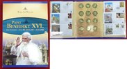 Deutschland Vatikan Papst Benedikt XVI. Reppa Folder Papst Benedikt XVI. Drittes Pontifikatsjahr 12 Medaillen im Reppa Folder