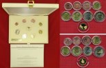 Vatikan, Vatican Euro Premium Satz inkl. 1/10 Unze Goldme Vatikan Euro Premium Satz 2010 mit Goldmedaille "Die Erschaffung Adams"