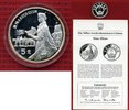 China Volksrepublik, PRC 5 Yuan Silber Gedenkmünze China 5 Yuan 1992, Persönlichkeiten, Xiao Zhuo