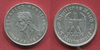 III. Reich 5 Reichsmark III. Reich Silbermünze III. Reich 5 Reichsmark 1934 F, 175. Geburtstag von Schiller