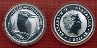 Australien, Australia 1 Dollar Kookaburra 1 Unze Silber Australien 1 Dollar Kookaburra, 1 Unze Silber 2012