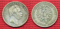 Hessen 5 Mark Silbermünze Hessen 5 Mark 1875 Ludwig III.