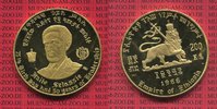 Ethiopia, Äthiopien 200 Dollars Äthiopien 200 Dollars Haile Selassie 75. Geburtstag Gold