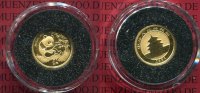 China, Volksrepublik PRC 5 Yuan Panda 1/20 Unze Gold China Panda 5 Yuan 1994 1/20 Unze Gold bankfrisch