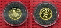 Mongolei, Mongolia 1000 Togrog Goldmünze, 1/25 Unze Mongolei 1000 Tugrik 2005, 1/25 Unze Gold, Uhu, Owl, Eule, Endangered Wildlife