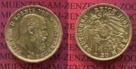 Württemberg 20 Mark Württemberg 20 Mark, König Wilhelm II. Gold Gold 1905 J. 296