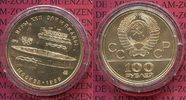 Russland, Russia, UDSSR, USSR 100 Rubel Gold 1/2 Unze Fein Russland 100 Rubel 1978 Gold 1/2 Unze Moskau Olympiade 1980