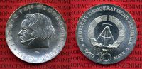 DDR,Eastern Germany GDR 10 Mark Silbermünze DDR 10 Mark 1970 Silber 200. Geburtstag von Ludwig van Beethoven