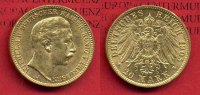 Preußen, State of Prussia German Empire 20 Mark Goldmünze Preußen 20 Mark Gold 1905 J Wilhelm II. J. 252, in Hamburg geprägt