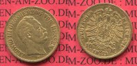 Hessen 10 Mark Goldmünze Hessen 10 Mark Gold 1873 J. 219 Ludwig III.