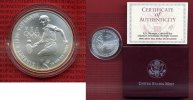 USA 1 Dollar Silber USA 1 Dollar 1996 D, Olympische Spiele Atlanta, Tennis