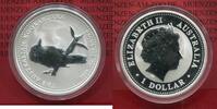 Australien, Australia 1 Dollar Kookaburra Australien 1 Unze Silber 2005 kookaburra Stgl. in Kapsel 1 Dollar