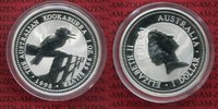 Australien, Australia 1 Dollar Kookaburra Australien 1 Unze Silber 1998 kookaburra Stgl. in Kapsel 1 Dollar