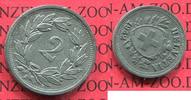 Schweiz, Switzerland 1 Rappen Kursmünze Zink Schweiz 2 Rappen 1942 Kreuz War Type