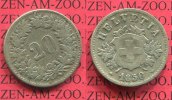 Schweiz, Switzerland 20 Rappen Kursmünze Schweiz 20 Rappen 1850 Kreuz Kupferfarben