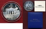 Frankreich, France 10 Euro Silbermünze Commemorative Coin Berliner Mauer, Brandenburger Tor