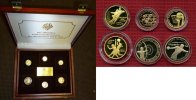 China 6 Goldmünzen Die offiziellen Gold-Gedenkmünzen der Olympischen Spiele 1992