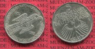 Bundesrepublik Deutschland, Germany FRG 5 DM Gedenkmünze Silber 5 DM 1952 D, Germanisches Museum in Nürnberg Adlerfibel