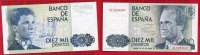 Spanien Spain 10000 Psestas Spanien 10000 Pesetas 1985 Juan Carlos I. Kronprinz Felipe