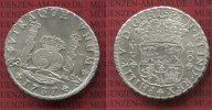 Mexico, Mexiko unter Spanien 8 reales Silbermünze Wappen m. Säulen Mexiko unter Spanien 8 Reales 1737 Mo mo, Pillar Dollar Typ