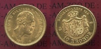 Schweden, Sweden 10 Kroner Gold Schweden, Sweden 10 Kroner 1873 , Gold Oscar II.