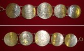 Deutsches Kaiserreich Münzarmband Münzarmband Silber