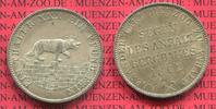 Anhalt 1 Taler Bergbau Ausbeute Anhalt Bernburg 1 Taler 1862 A , Bär auf Mauer, Alexander Carl