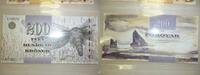 Faröer Inseln 100 Kroner Kronen Banknote Faröer Inseln 200 Kronen Serie 2003 Motte
