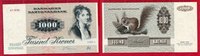 Dänemark, Denmark 1000 Kroner Kronen Banknote Dänemark 1000 Kronen Serie 1972/1992 Eichhörnchen