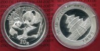China 10 Yuan Panda 1 Unze Silber China Panda 10 Yuan 2005 1 Unze Silber Stempelglanz in Kapsel